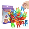 18Pcs Balancing Chairs Set Assorted Stacking Chairs Game Kids