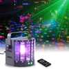 18W 9LEDs 9 Colors Dual Sword Butterfly Strobe Flicker Effect Stage Light Remote Control