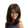 19" Brown Long Straight Hair Wigs Natural High Density Hairpiece Heat Resistant Synthetic Women Girl Cosplay