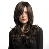 19" Women Wig Long Curly Wavy Brown Hairpiece Heat Resistant High Temperature Fiber Wig Natural Cosplay Female Wig