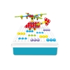 193Pcs Pile Up Mushroom Nails Jigsaw Pegboard Creative Puzzle Electric Drill Educational Toys for Kids