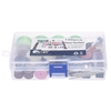 196pcs 1/8" Shank Rotary Tool Accessories Set Sanding Grinding Brushing Polishing Bits Accessory Kit with Storage Box for Dremel Grinder
