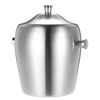 1L Luxury Good Quality Double-walled Ice Bucket Practical Stainless Steel Ice Bucket with Lid