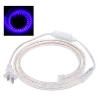 1M 60 LED/M 5050 SMD Flexible Strip Light Roll Super Bright High Voltage IP55 Power Plug 220V