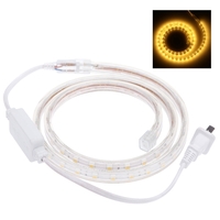 1M 60 LED/M 5050 SMD Flexible Strip Light Roll Super Bright High Voltage IP55 Power Plug 220V
