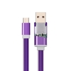 1m Type-c Cable USB-C LED Glow Charging Line Type C Cord Plug and Play for Android Mobile Phone Tablet Green