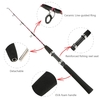 1m/0.8m 2 Sections Solid Fishing Rod Ice Fishing Rod Boat Rod Pole Fishing Tackle Fishing Accessory