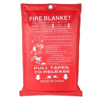 1M*1M Fiberglass Fire Blanket for Emergency Survival Fire Fighting Shelter Safety Shield