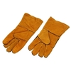 1Pair Leather Long Gloves for Welding Safety Welding Labor Gloves, Orange