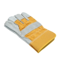 1Pair Split Leather Gloves for Welding Welder Safety Work Protective Repair Wear-Resistant Gloves