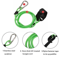 1pc 4mm Thick 103cm Long Elastic Kayak Canoe Safety Bungee Cord Fishing Rod Lanyard Paddle Leash