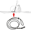 1pc 4mm Thick Elastic Kayak Canoe Safety Rod Leash Fishing Rod Lanyard Paddle Leash Kayak Accessory