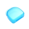 1Pc Dental Orthodontic Retainer Plastic Tray Box Teeth Container Dental Box False Tooth Box Denture Box Blue