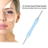 1Pc Double-headed Stainless Steel Pimple Needles 2-in-1 Blackhead Removal Tools Acne Clip Tweezers Comedone Extractor Tool