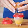 1pc Egglettes 6pcs/set Egg Cooker Non Stick Silicone Hard Soft Maker Boiled Eggs without the Shell
