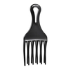 1Pc Hair Comb Insert Afro Hair Pick Comb Hair Fork Comb Plastic High & Low Gear Comb Hairdressing Styling Tool Black for Man & Woman