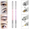 1pc Manual Double-ended Eyebrow Tattoo Pen Arcylic Permanent Makeup Pen Cross Shape Needle Tattooing Embroidery Eyebrow Pen