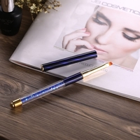 1pc Nail Art Painting Pen UV Gel Brush Crystal Acrylic Nail Drawing Liner Nail DIY Flat Brush Nail Salon Pen White