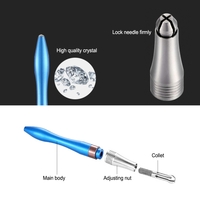 1Pc Permanent Eyebrow Tattoo Pen Manual Handheld Tattooing Microblading Pen Eyebrow Manual Tattooing Pen Aluminium Alloy