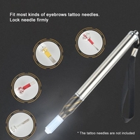 1Pc Permanent Eyebrow Tattoo Pen With Lamp Manual Handheld Tattooing Microblading Pen Eyebrow Manual Tattooing Pen Aluminium Alloy