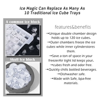1PC Silicone Beer Ice Bucket Plastic Rubber Black Outdoor Cocktail Drinking Icing Tub Cool Ice Maker Container
