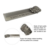 1pc Stainless Steel Beard Comb Beard Shaping Brush Beard Styling Comb Template Grooming Kit Facial Hair Trimmer for Jaw Line Cheek Neck Goatee