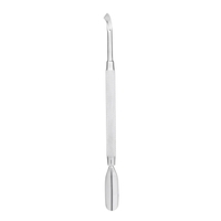 1pc Stainless Steel Double-ended Nail Pusher Anti-slip Manicure Pedicure Cuticle Pusher Dead Skin Trimmer Nail Cuticle Remover Cutter