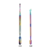 1pc Stainless Steel Double-ended Nail Pusher Nail Cuticle Remover Pusher Anti-slip Manicure Pedicure Dead Skin Trimmer Cleaner