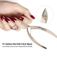 1Pc Stainless Steel Nail Cuticle Nipper Nail Clipper Nail Cuticle Remover Scissor Manicure Pedicure Nipper Nail File Nail Art Tool