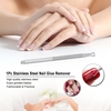 1Pc Stainless Steel Nail Glue Remover Triangle Head Manicure Cleaner Nail Polish Remover Nail Cuticle Pusher Manicure Gel Polish Remover