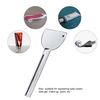 1pc Stainless Steel Toothpaste Squeezer Tube U Shape Salon Hair Dye Cosmetic Oil Paint Easy Squeezer Bathroom Tool