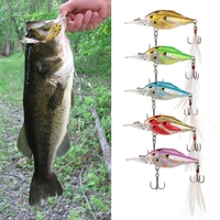 1pcs 7cm/6g Fishing Lure Artificial Bait Fly Fishing Lures Hard Feather Swimbaits