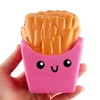 1Pcs Cartoon Squishy Slow Rising Toys Super Cute French Fries Cake Elasticity Stretch Soft Squeeze Funny Stress Relief Toys Gift Red