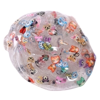 1PCS Clear Crystal Plasticine Clay Jelly DIY Slime Mud Kid Intelligent Toys Stress Relief for Children and Adults Style 1 Fruit