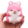 1Pcs Cute Kawaii Soft Squishy Squeeze Colorful Simulation Hamster Toy Slow Rising for Relieves Stress Anxiety Home Decoration