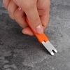 1Pcs EDC Handmade Para Cord Knit Stainless Steel Pry Bar Mini Pocket Size Crank Crowbar Scraper Key Ring Decoration Keychain Multi Purpose Tool Survival Opener Outdoor Equipment Blade Leverage Removing Nails