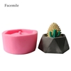 1PCS Flower Potted Planter Silicone Mold Handmade Craft Garden Home Decoration Plant Flowerpot Cement Vase Molds