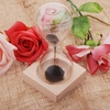 1pcs Magnet Hourglass Awaglass Hand-blown Timer Desktop Decoration Magnetic Hourglass Black