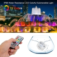 1PCS Mini LED RGB Submersible Light Colorful Lamp with Remote Control