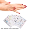 1pcs Nail Manicure Stickers Mixed Patterns French Nail Hollow Grid Stencil Stamping Template Nail Art Tools