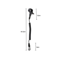 1pcs Paddle Leash Elastic Kayak Canoe Safety Rod Leash Kayak Accessory Stretch to 1.9M