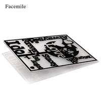 1PCS Plastic Decorative Frame Embossing Folder Template Textured Impressions Scrapbooking Card Craft Making Cake Decoration