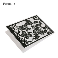 1PCS Plastic Template Textured Impressions Decorative Frame Embossing Folder for Scrapbooking Photo Album Paper Card Craft Making Wedding Decoration Style 1