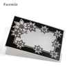 1PCS Plastic Template Textured Impressions Decorative Frame Embossing Folder for Scrapbooking Photo Album Paper Card Craft Making Wedding Decoration Style 1