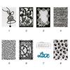 1PCS Plastic Template Textured Impressions Decorative Frame Embossing Folder for Scrapbooking Photo Album Paper Card Craft Making Wedding Decoration Style 1