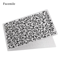 1PCS Plastic Template Textured Impressions Decorative Frame Embossing Folder for Scrapbooking Photo Album Paper Card Craft Making Wedding Decoration Style 1