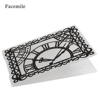 1PCS Plastic Template Textured Impressions Decorative Frame Embossing Folder for Scrapbooking Photo Album Paper Card Craft Making Wedding Decoration Style 1