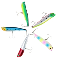 1pcs Shallow Water Fishing Tackle Fishing Lure Popper Hard Bait 105mm / 17g