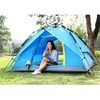 3-4 People Double Layers Waterproof Breathable Automatic Tent with Bag