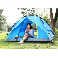 3-4 People Double Layers Waterproof Breathable Automatic Tent with Bag